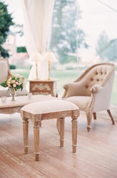 meuble cerusé et baroque lors d'une reception pour l'article de 126 events